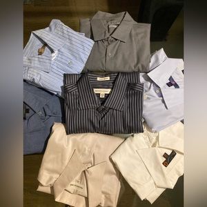 Selling in bulk 12 men’s dress shirt. Good condition
